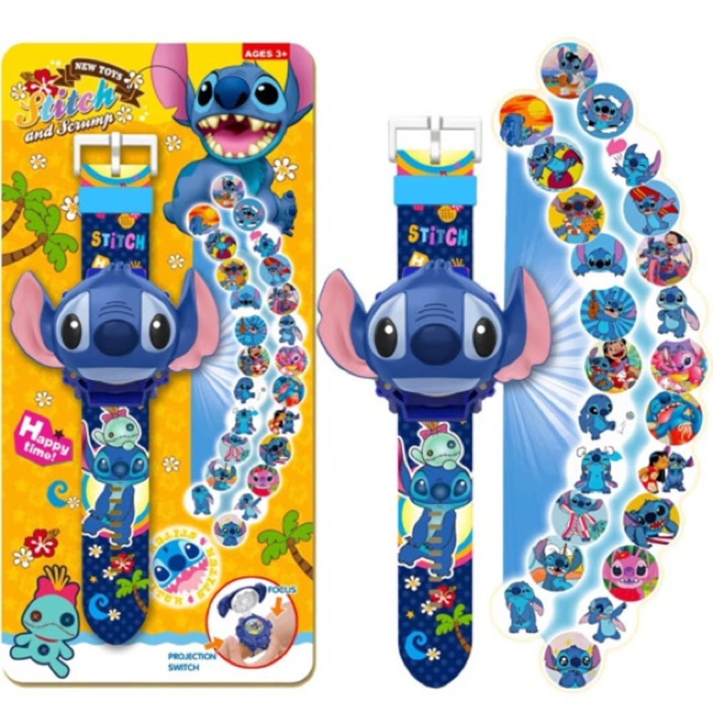 Stitch Projector Watch for Kids - Blue